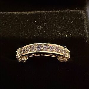 Silver Ring with Tanzanite Stones